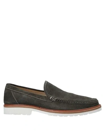 Shop A.testoni Loafers In Military Green