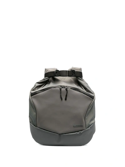 Shop Hyein Seo Nylon Asymmetric Backpack In Grey