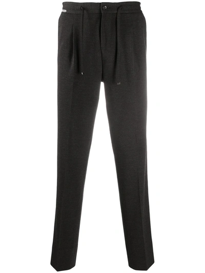 Shop Corneliani Loose Fit Track Pants In Grey
