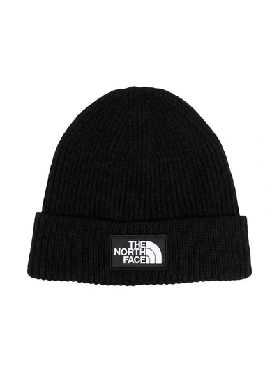 Shop The North Face Logo-patch Beanie In Black