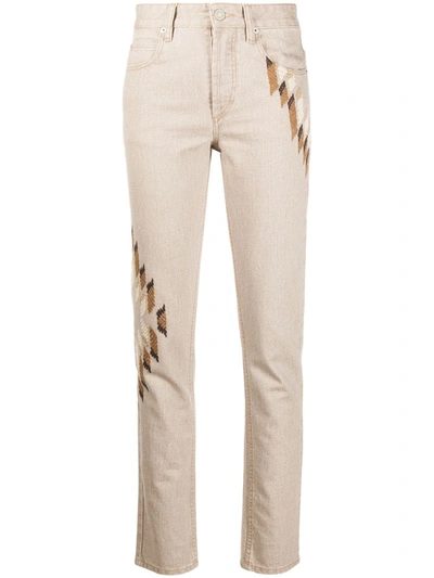 Shop Isabel Marant Étoile Bilianab Jeans In Brown