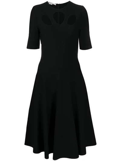 Shop Stella Mccartney Cut-out Detail Midi-dress In Black