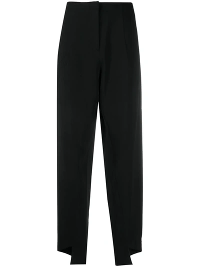 Pre-owned Maison Margiela 2000s Drooped Crotch Trousers In Black
