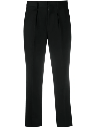 Pre-owned Junya Watanabe 2000s Tailored Capri Trousers In Black