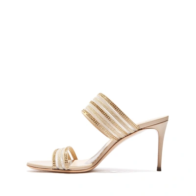 Shop Casadei Julia Venus Planet In Golden And Cocco