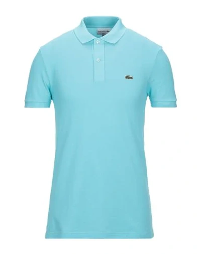 Shop Lacoste Polo Shirt In Turquoise