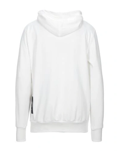 Shop Frankie Morello Man Sweatshirt White Size S Cotton, Nylon
