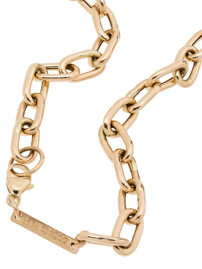 Shop Zoë Chicco 14kt Yellow Gold Chain-link Necklace
