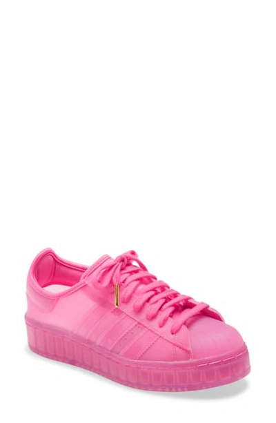 Shop Adidas Originals Superstar Jelly Platform Sneaker In Pink/ White