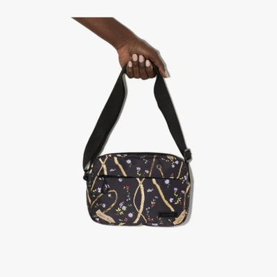 Shop Ganni Black Seduction Printed Cross Body Bag