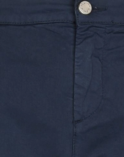Shop Manila Grace Casual Pants In Dark Blue