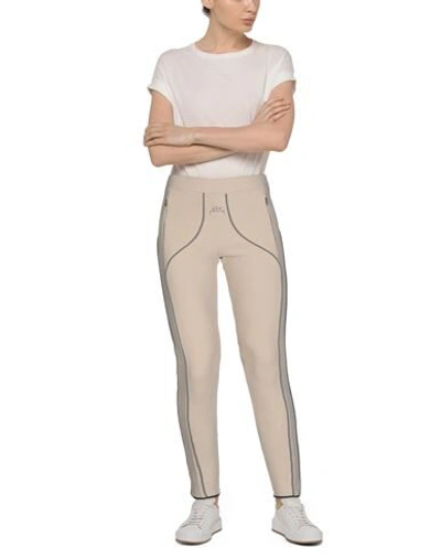 Shop A-cold-wall* Woman Leggings Sand Size L Polyamide, Elastane In Beige