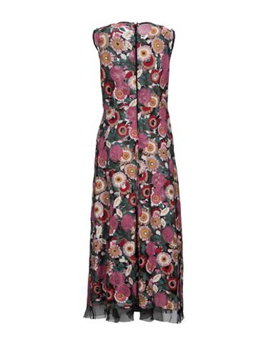 Shop Red Valentino Long Dress In Black