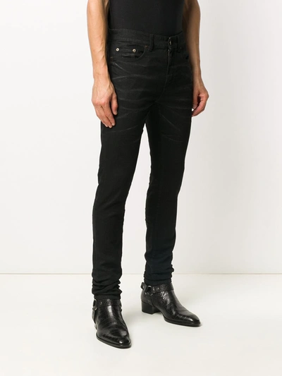 Shop Saint Laurent Skinny Jeans In Black