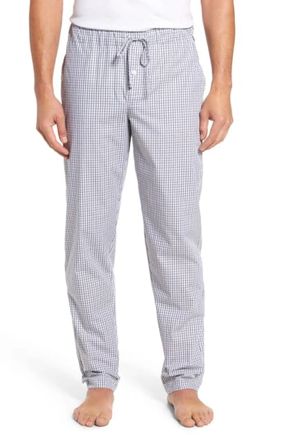 Shop Hanro Night & Day Woven Pajama Pants In Shaded Check