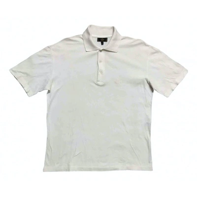 Pre-owned Fendi White Cotton Polo Shirts
