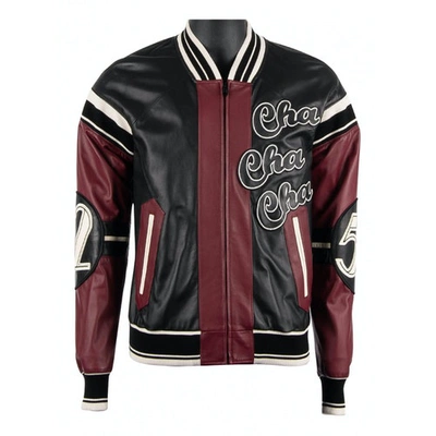DOLCE & GABBANA Pre-owned Leather Jacket In Multicolour