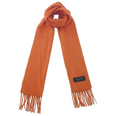 Pre-owned Lanvin Wool Scarf In Orange