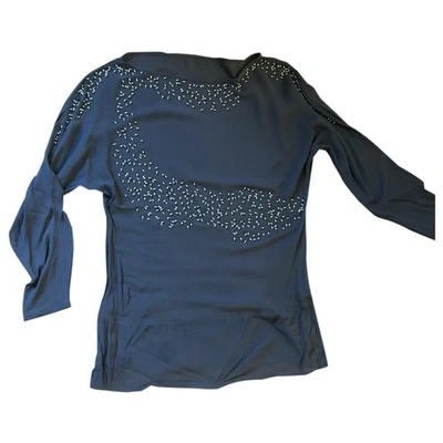 Pre-owned Stella Forest Blue Viscose Top