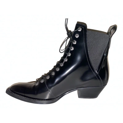 Pre-owned Coach Black Patent Leather Boots