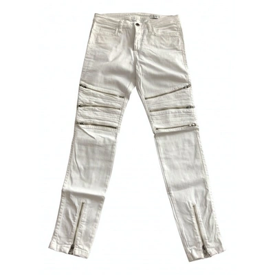 Pre-owned Closed White Cotton - Elasthane Jeans