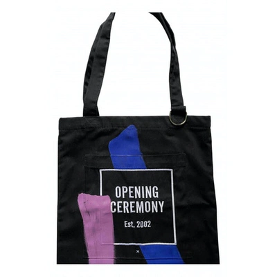 Pre-owned Opening Ceremony Black Cotton Handbag