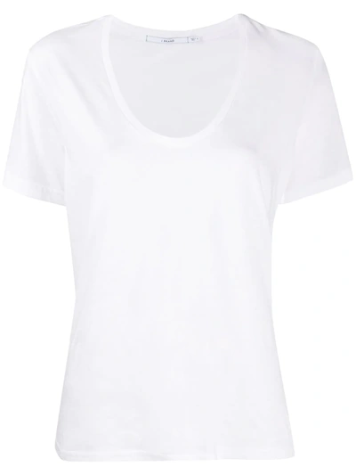 Shop J Brand Scoop Neck T-shirt In White