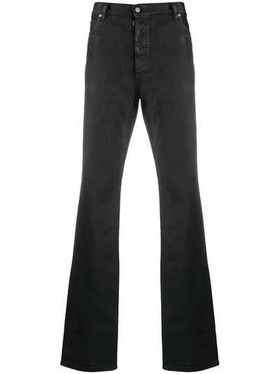 Shop Maison Margiela 4-stitch Straight-leg Jeans In Black