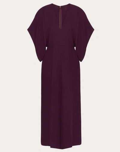 Shop Valentino Cady Couture Jumpsuit In Light Purple