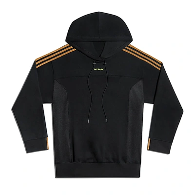 Pre-owned Adidas Originals Adidas Ivy Park Long Sleeve Hoodie (gender Neutral) Black