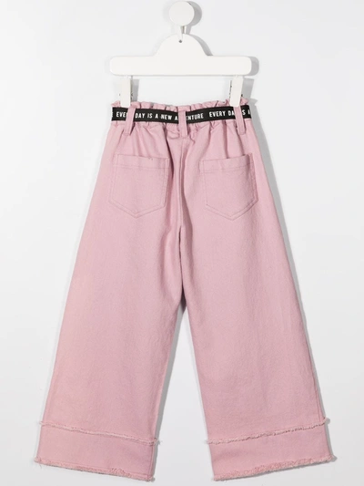Shop Andorine Belted Wide-leg Trousers In Pink