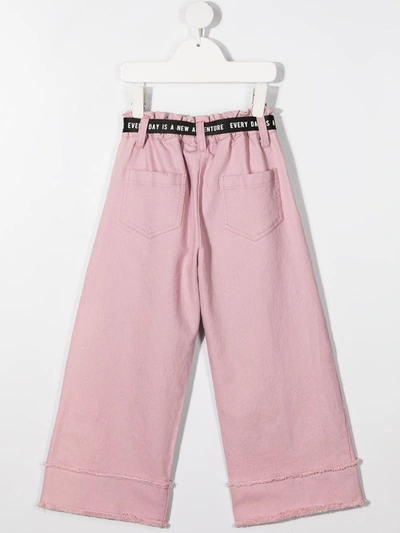 Andorine Belted Wide-leg Trousers In Pink