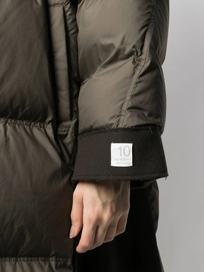 Shop Re Code Oversized Padded Down Jacket In Green