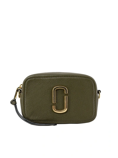 Shop Marc Jacobs The Softshot 17 Cross Body Bag In Green In Grey