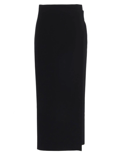Shop Balenciaga Midi Skirt In Black