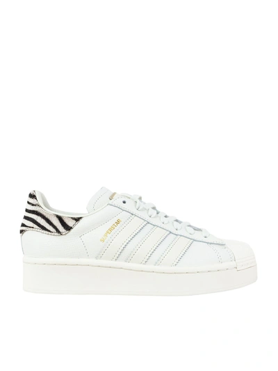 Shop Adidas Originals Superstar Bold Sneakers In White And Animalie