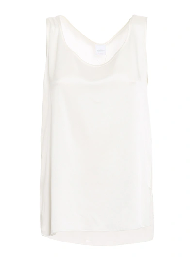 Shop Max Mara Pan Blouse In White