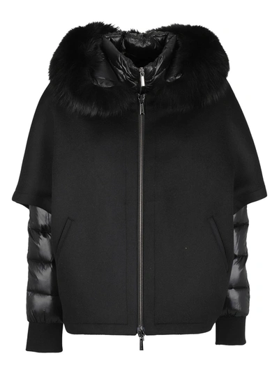 Shop Moorer Pegaso Puffer Jacket In Black