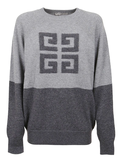 Shop Givenchy Two-tone Sweater In Grey