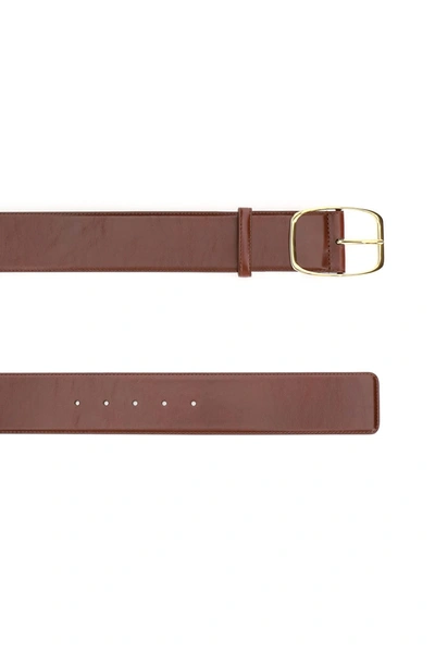 Shop Dolce & Gabbana High Belt With Squared Buckle In Cuoio