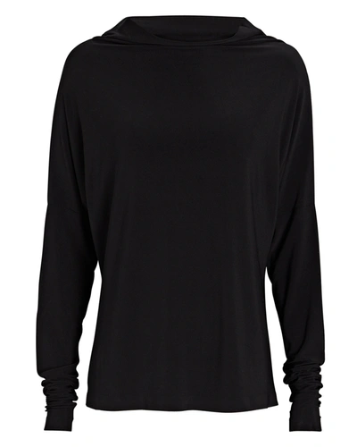Shop Norma Kamali All-in-one Convertible Jersey Top In Black