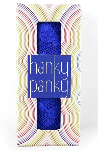Shop Hanky Panky Occasions Original Rise Thong In Mazel Sapphire