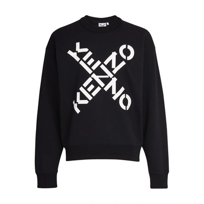 Shop Kenzo Oversized Sport Sweatshirt In Black