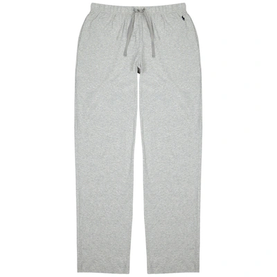 Shop Polo Ralph Lauren Grey Mélange Cotton Pyjama Trousers