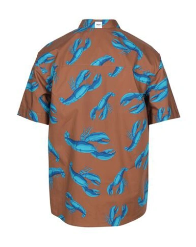 Msgm Shirts In Brown