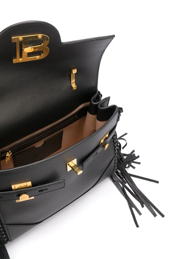 Shop Balmain B-buzz 23 Shoulder Bag In Black