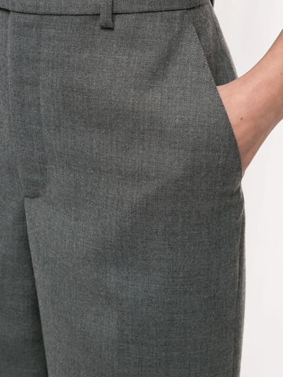 Shop Agnès B. High-waist Trousers In Grey