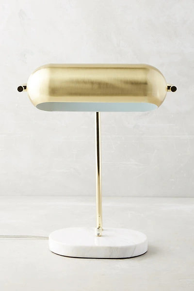 Shop Anthropologie Ina Task Lamp In Brown