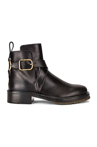 Shop Chloé Diane Ankle Boots In Black