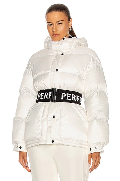 Shop Perfect Moment Oversize Parka Ii Jacket In Snow White